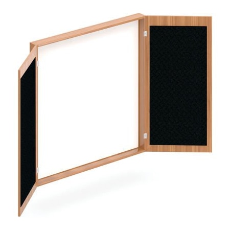 Gec Offices To Go - Visual Board Cabinet - 48" W x 48"D - Walnut SL4848VB-AWL